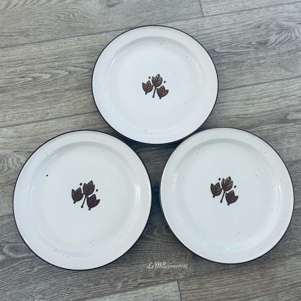 Set of 3 Ingrid Dining Plates by Berkeley House | Mid century |  Japan